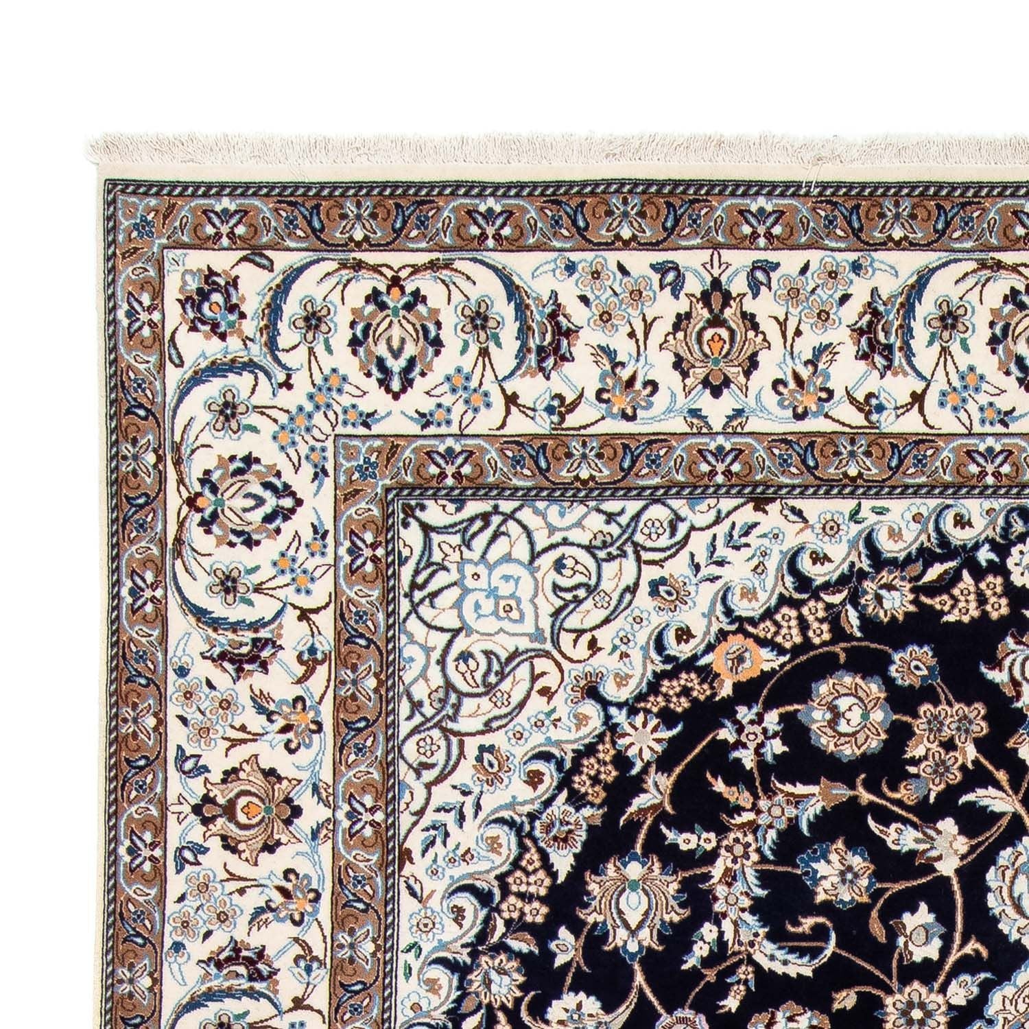 Persisk tæppe - Nain - Royal - 306 x 203 cm - sort