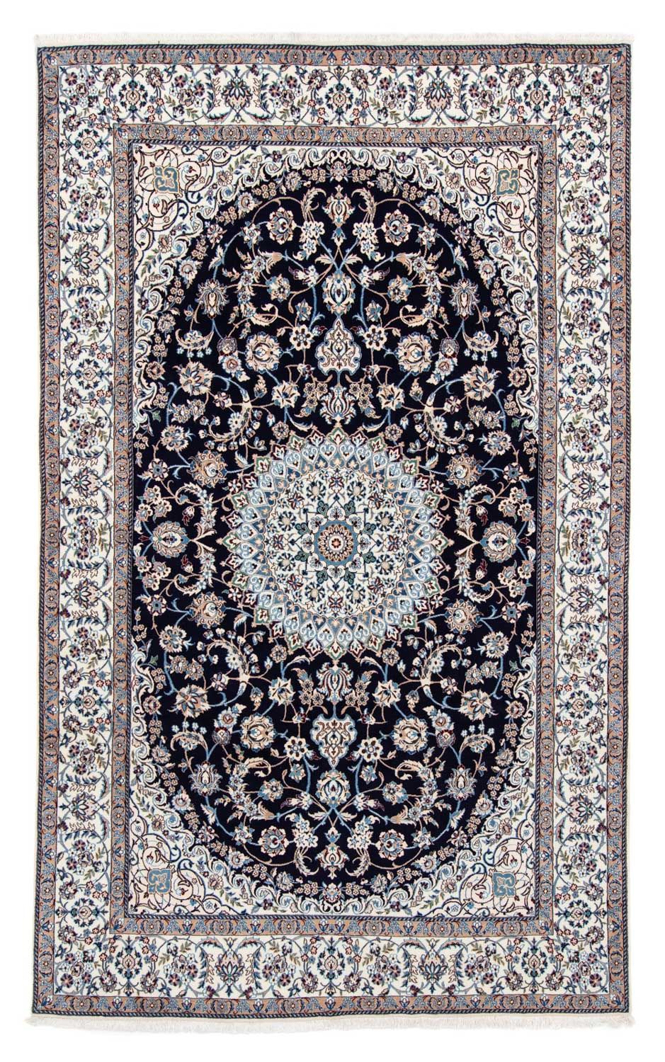 Persisk tæppe - Nain - Royal - 319 x 203 cm - sort