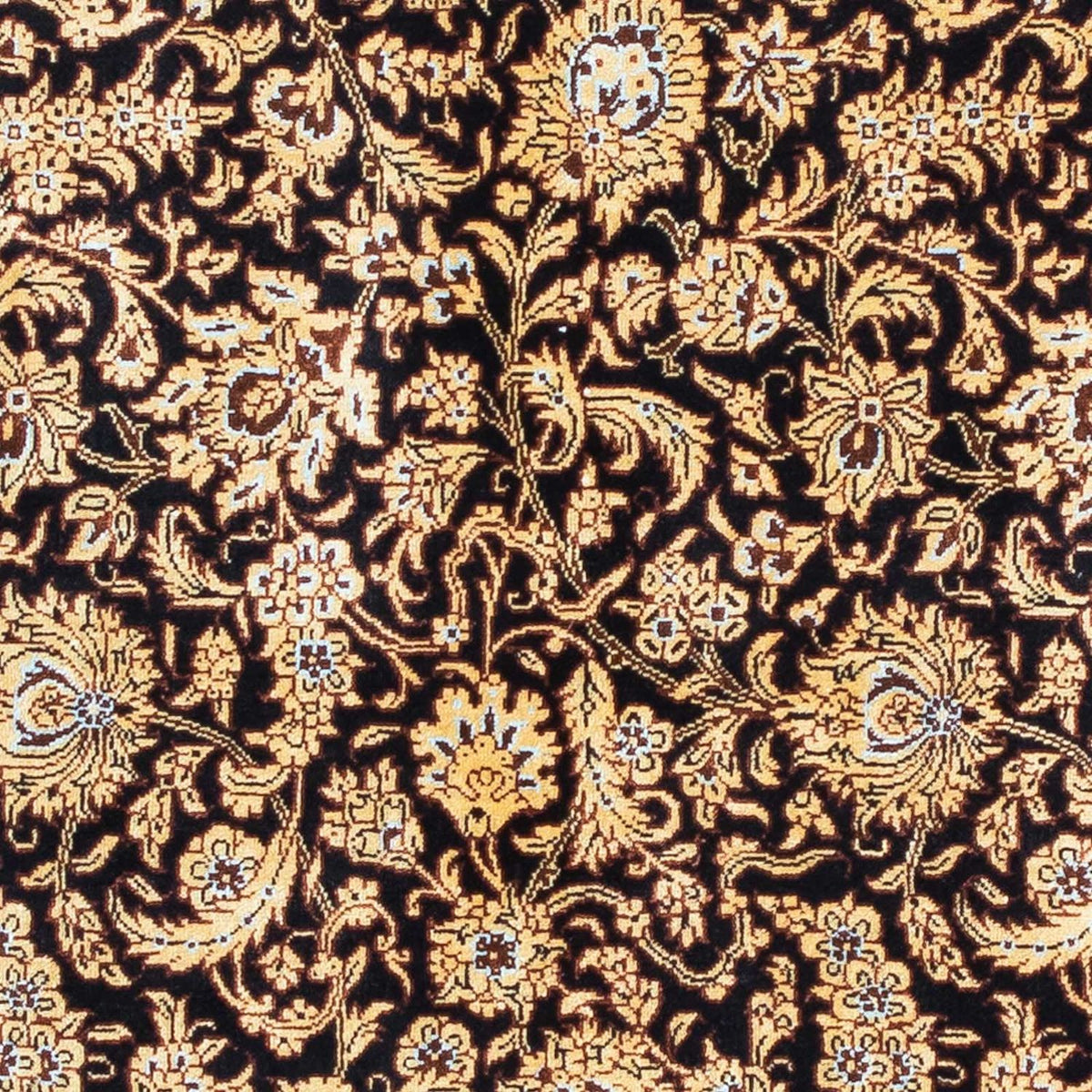 Persisk tæppe - Ghom - 118 x 80 cm - mørkeblå