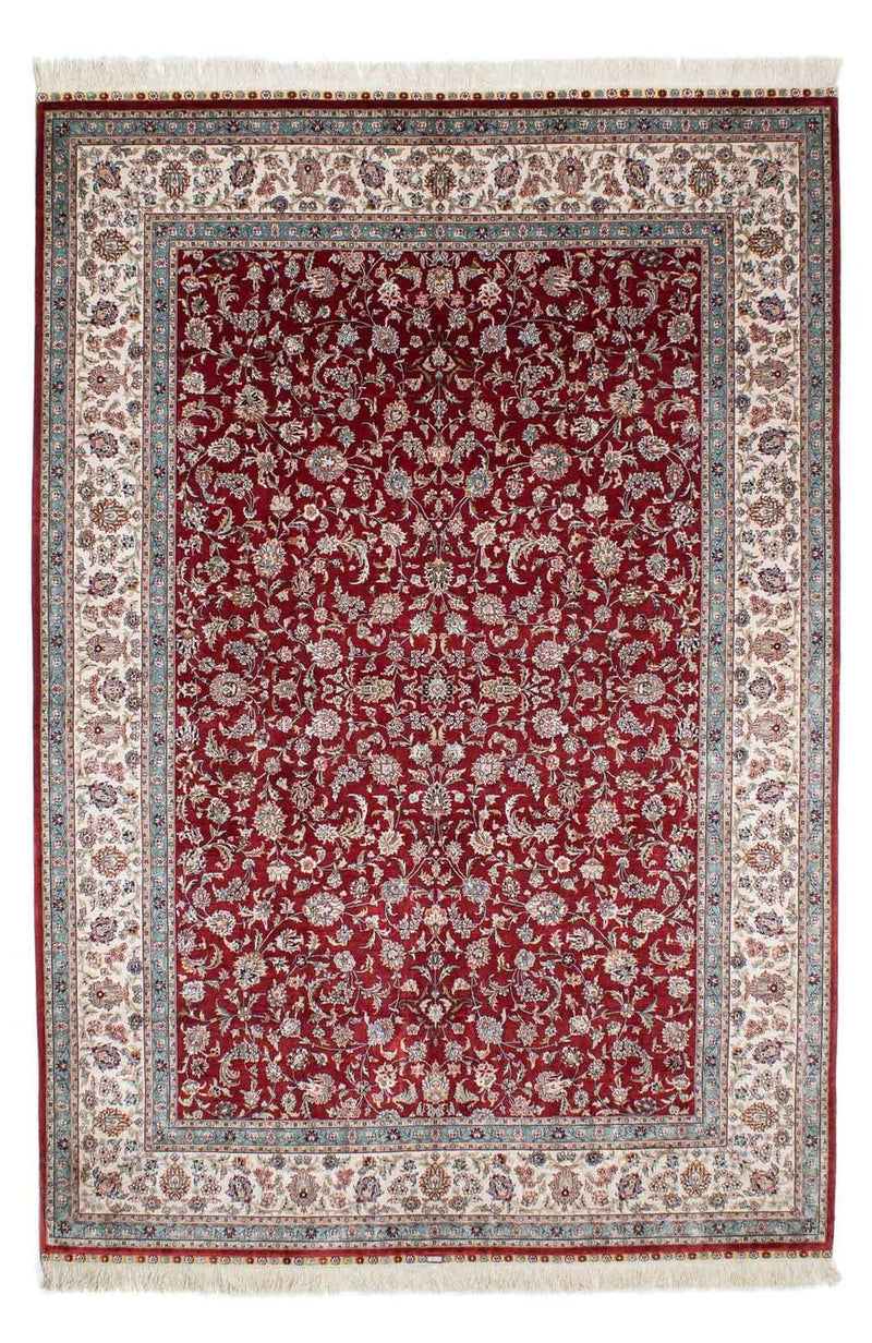 Orientalsk tæppe - Hereke - 246 x 170 cm - mørkerød