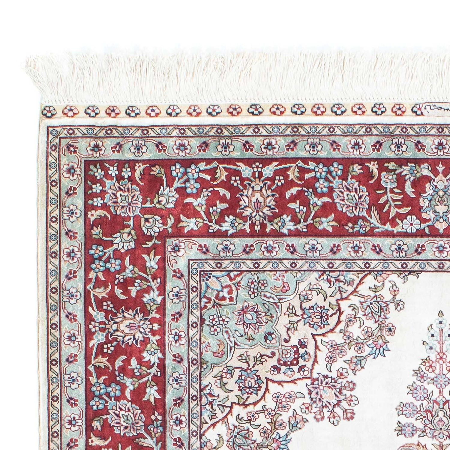 Orientalsk tæppe - Hereke - 137 x 91 cm - mørkerød