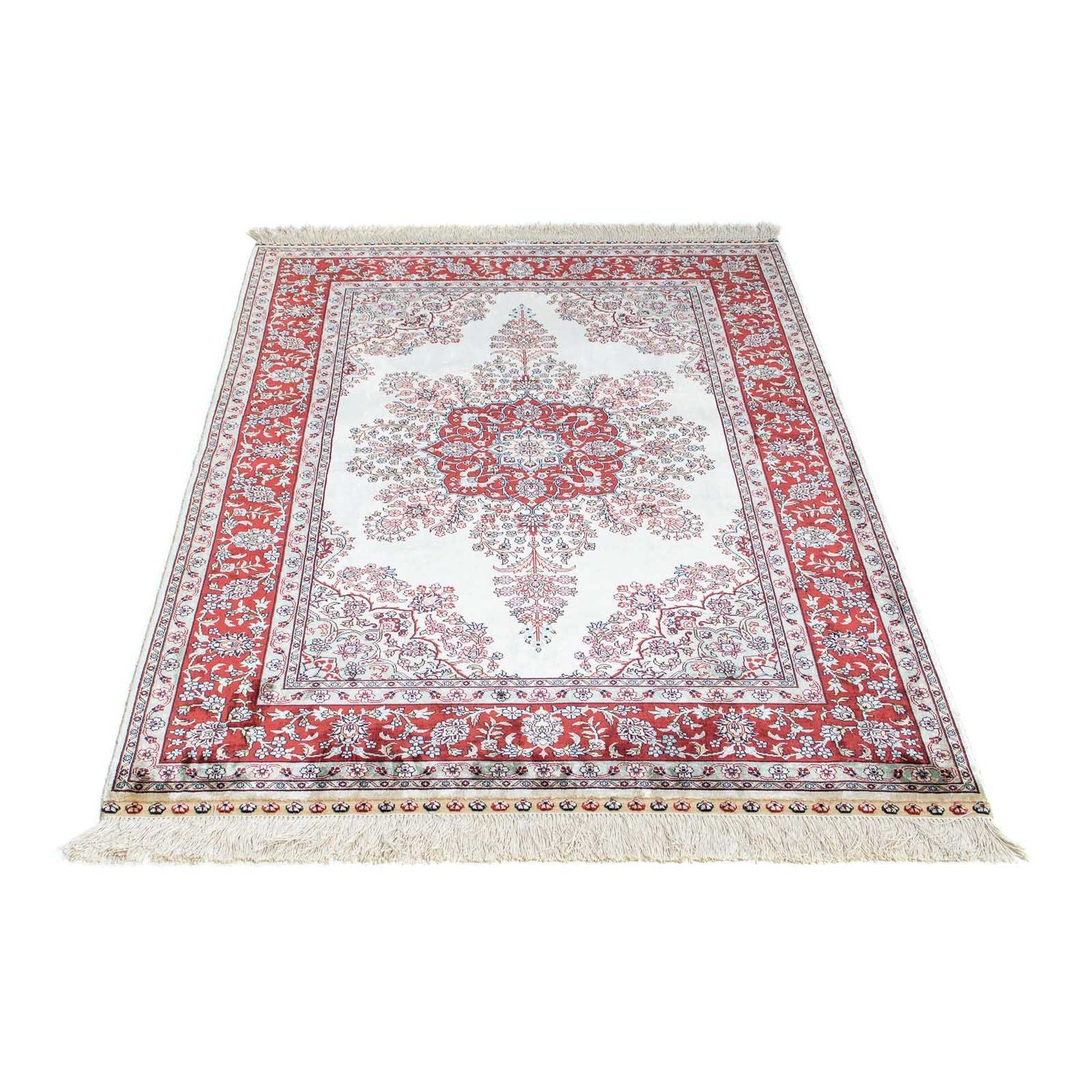 Orientalsk tæppe - Hereke - 137 x 91 cm - mørkerød