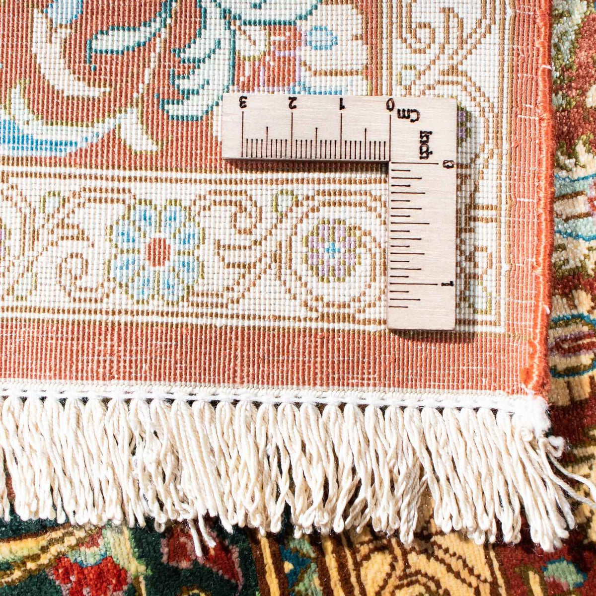 Persisk tæppe - Ghom - 115 x 80 cm - grøn