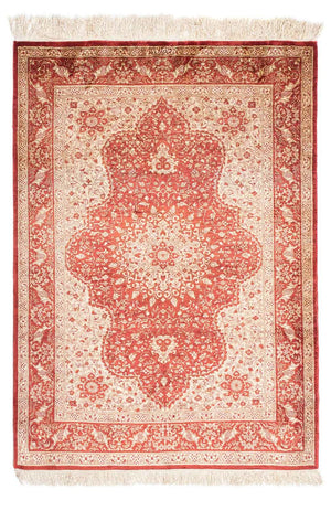 Orientalsk tæppe - Hereke - 122 x 69 cm - mørkerød