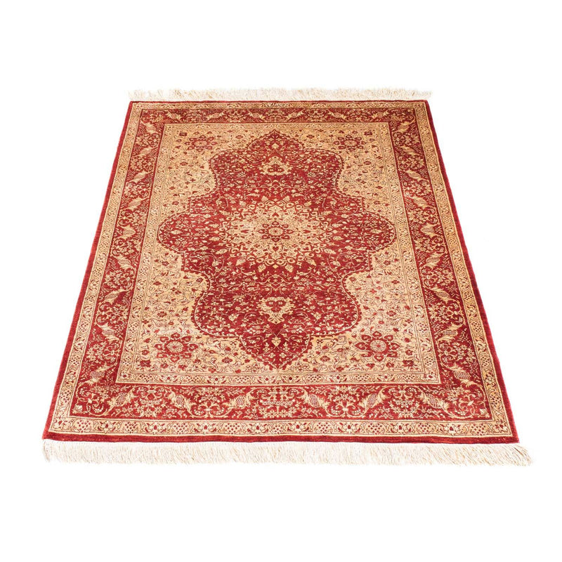 Orientalsk tæppe - Hereke - 122 x 69 cm - mørkerød