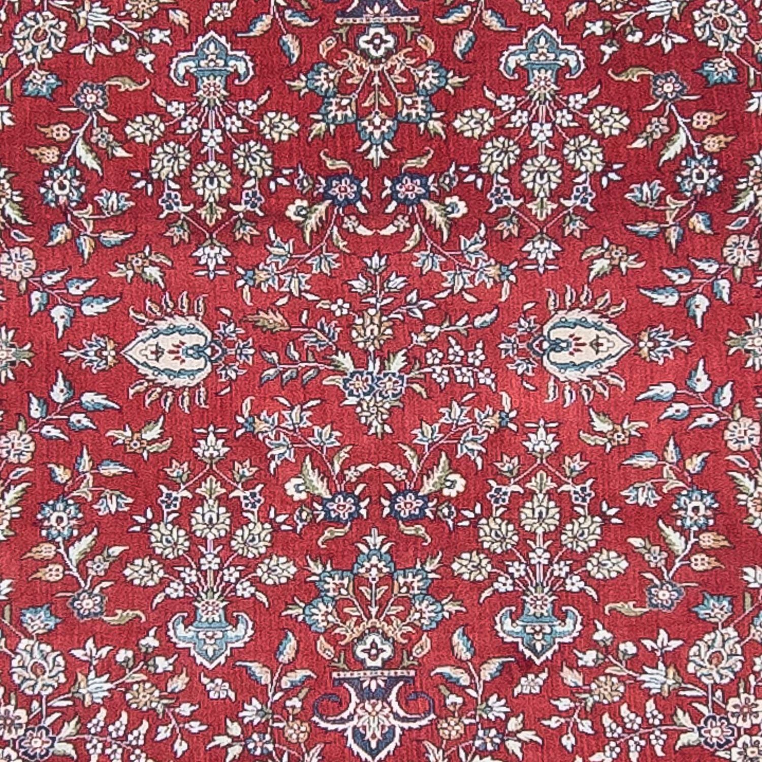 Løber Orientalsk tæppe - Hereke - 369 x 78 cm - mørkerød