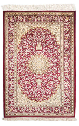 Orientalsk tæppe - Hereke - 122 x 76 cm - mørkerød