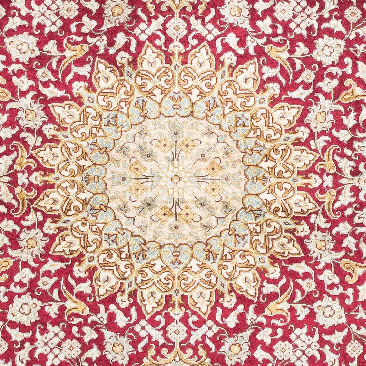 Orientalsk tæppe - Hereke - 122 x 76 cm - mørkerød