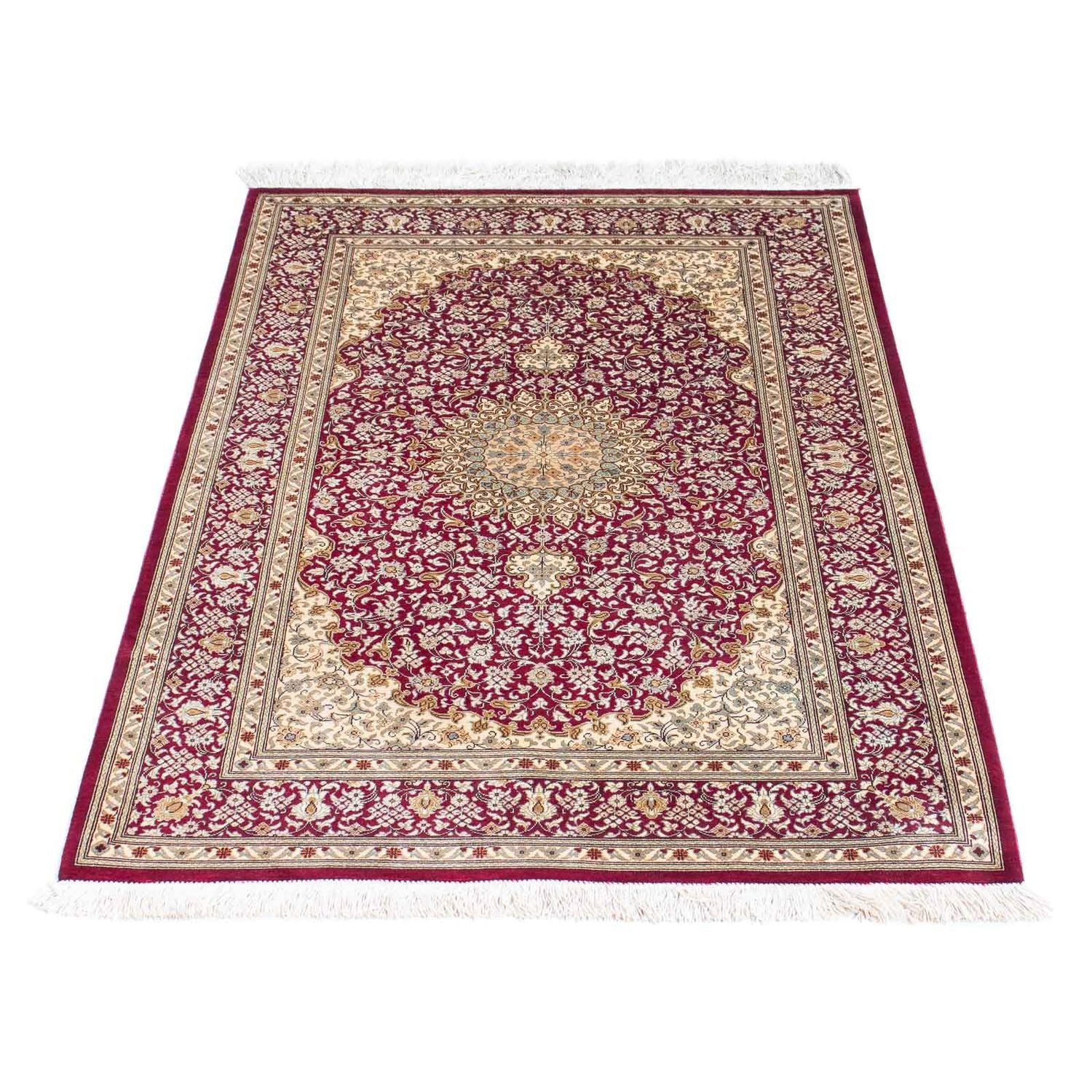 Orientalsk tæppe - Hereke - 122 x 76 cm - mørkerød