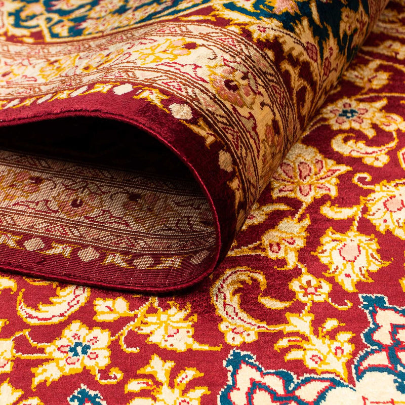 Silketæppe - China Silk - 198 x 137 cm - flerfarvet