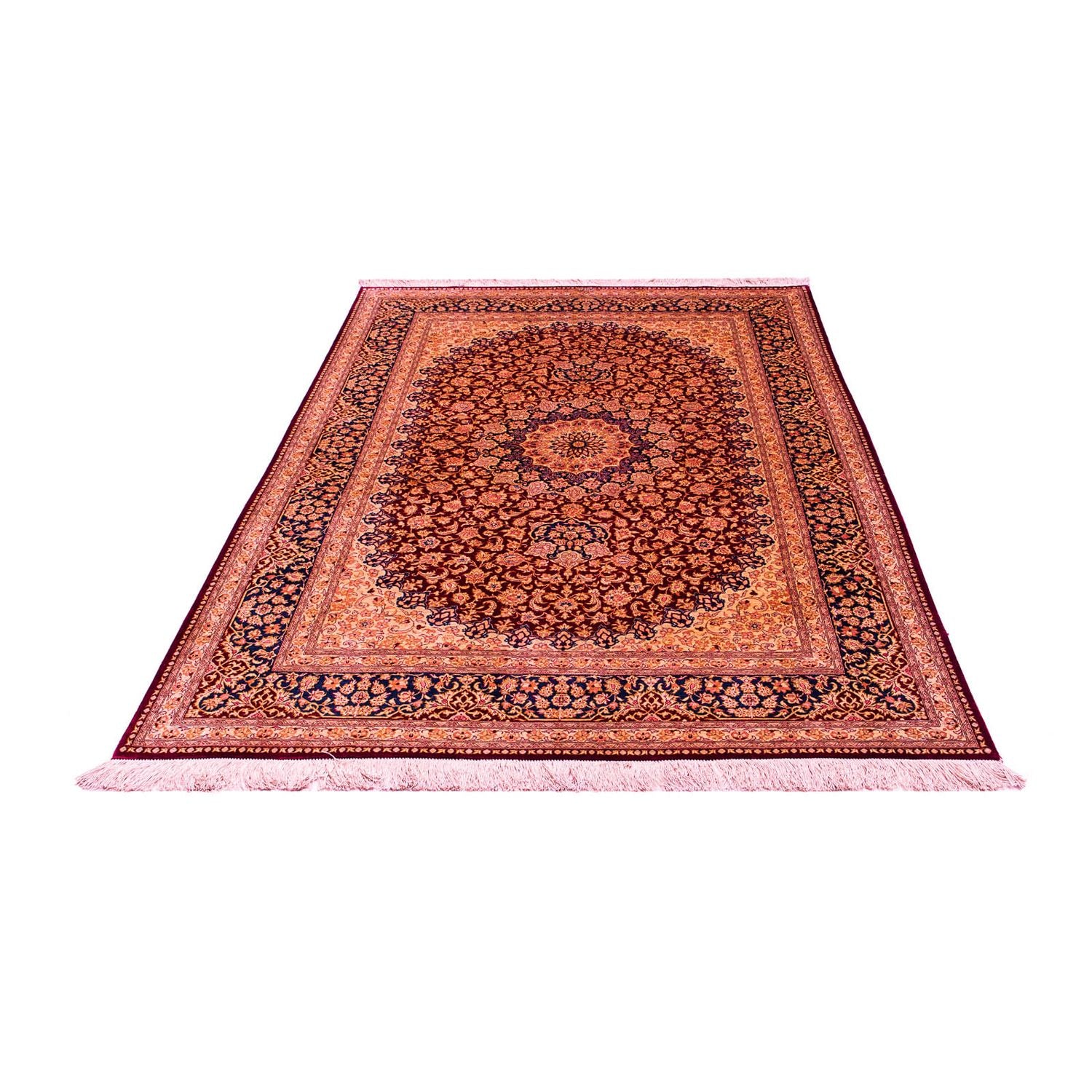 Silketæppe - China Silk - 198 x 137 cm - flerfarvet