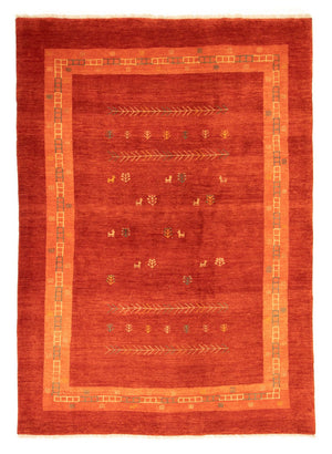 Gabbeh Tæppe - Loribaft Persisk - 233 x 173 cm - rød