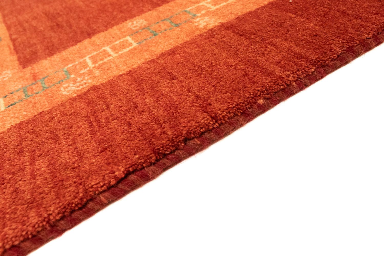 Gabbeh Tæppe - Loribaft Persisk - 233 x 173 cm - rød