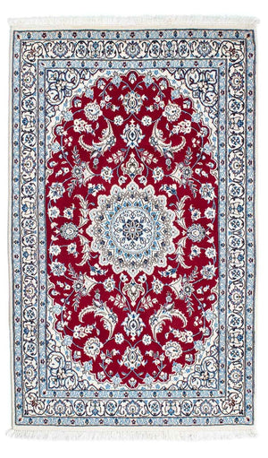 Persisk tæppe - Nain - Royal - 184 x 108 cm - mørkerød