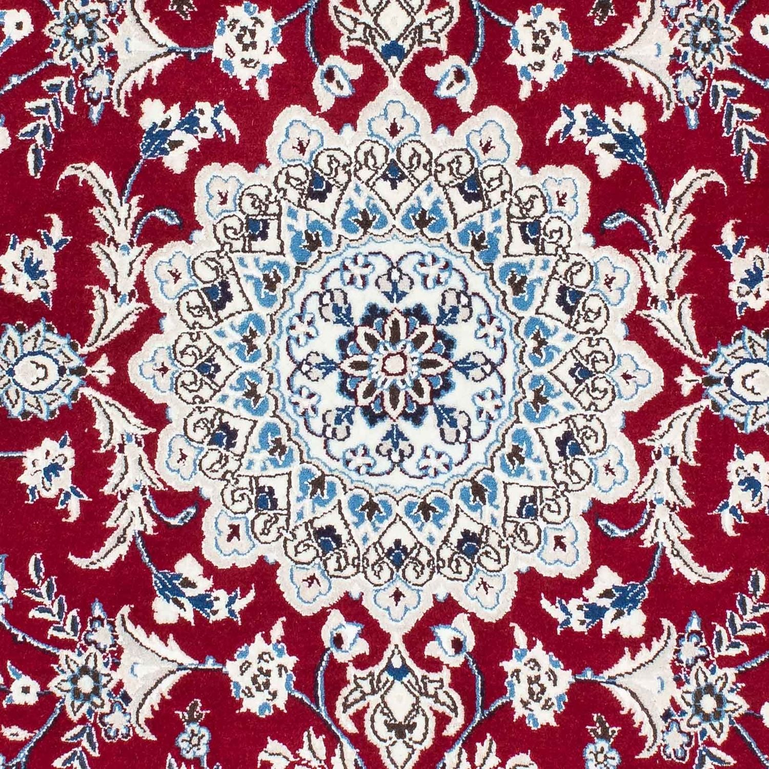Persisk tæppe - Nain - Royal - 184 x 108 cm - mørkerød