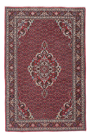 Persisk tæppe - Bijar - 211 x 132 cm - rød