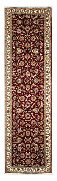 Løber Persisk tæppe - Tabriz - Royal - 315 x 88 cm - mørkerød