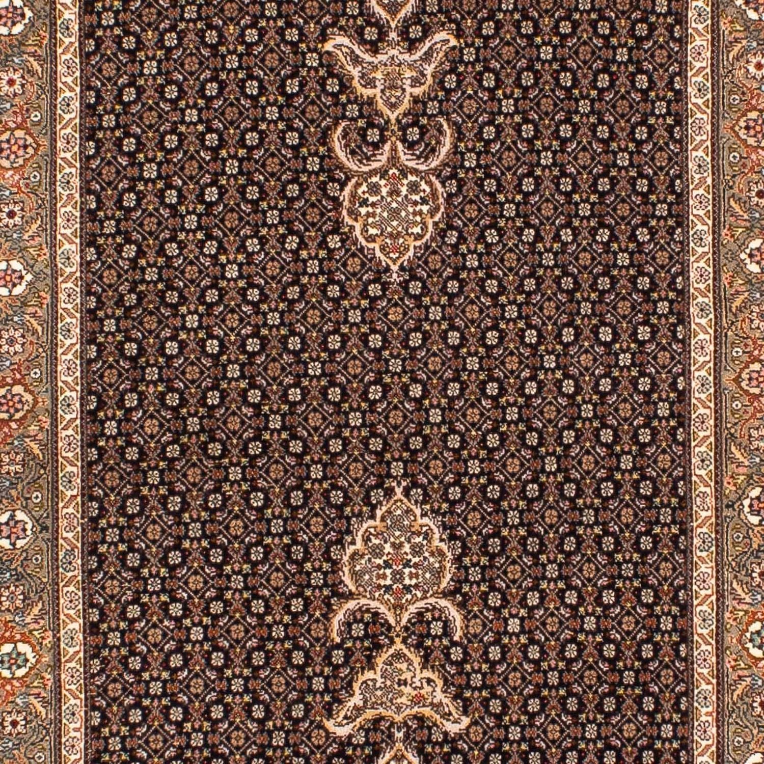Løber Persisk tæppe - Tabriz - 248 x 81 cm - mørkeblå