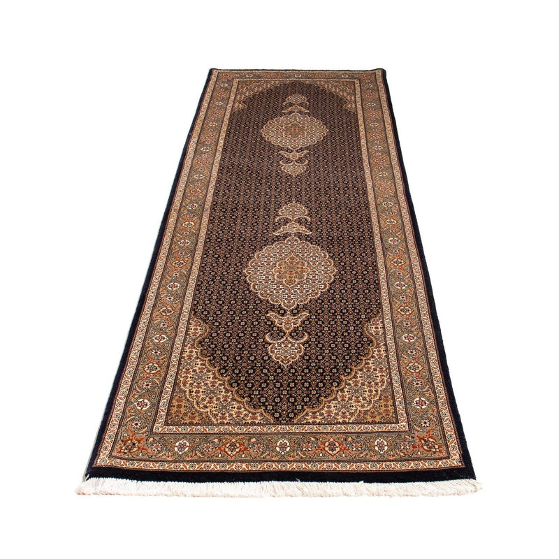 Løber Persisk tæppe - Tabriz - 248 x 81 cm - mørkeblå