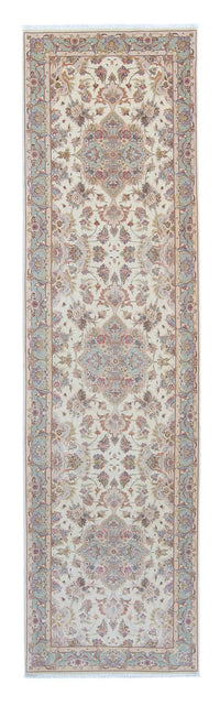 Løber Persisk tæppe - Tabriz - Royal - 360 x 90 cm - beige