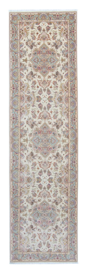 Løber Persisk tæppe - Tabriz - Royal - 360 x 90 cm - beige