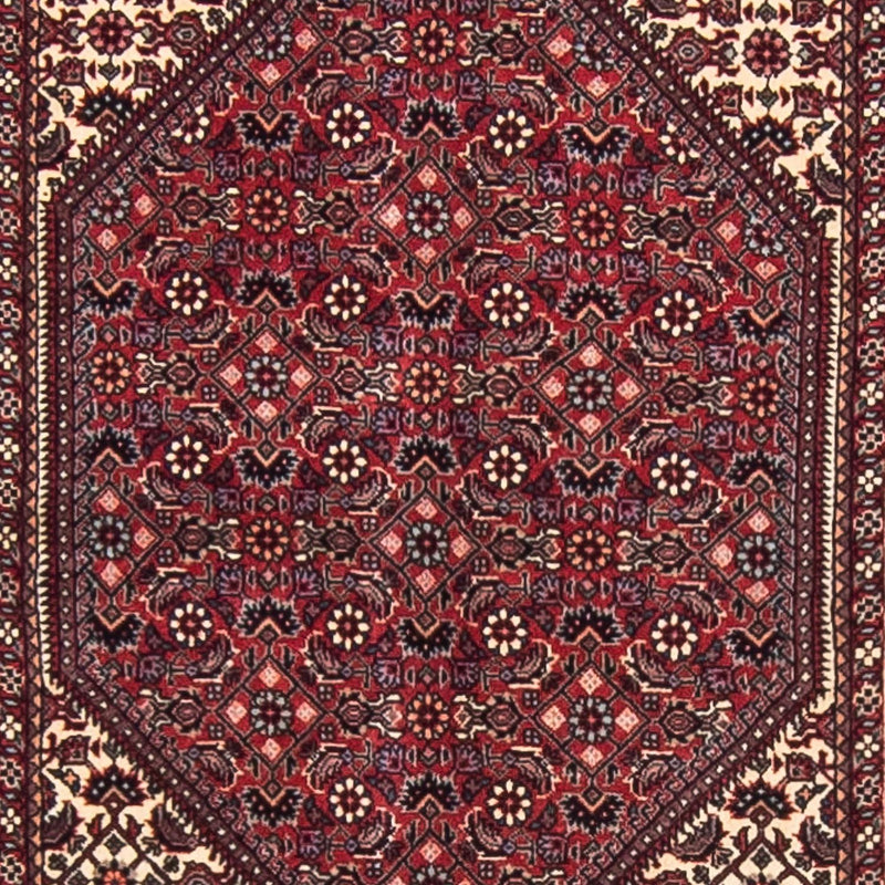 Løber Persisk tæppe - Bijar - 346 x 82 cm - mørkerød