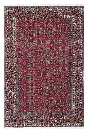 Persisk tæppe - Bijar - 209 x 132 cm - rød