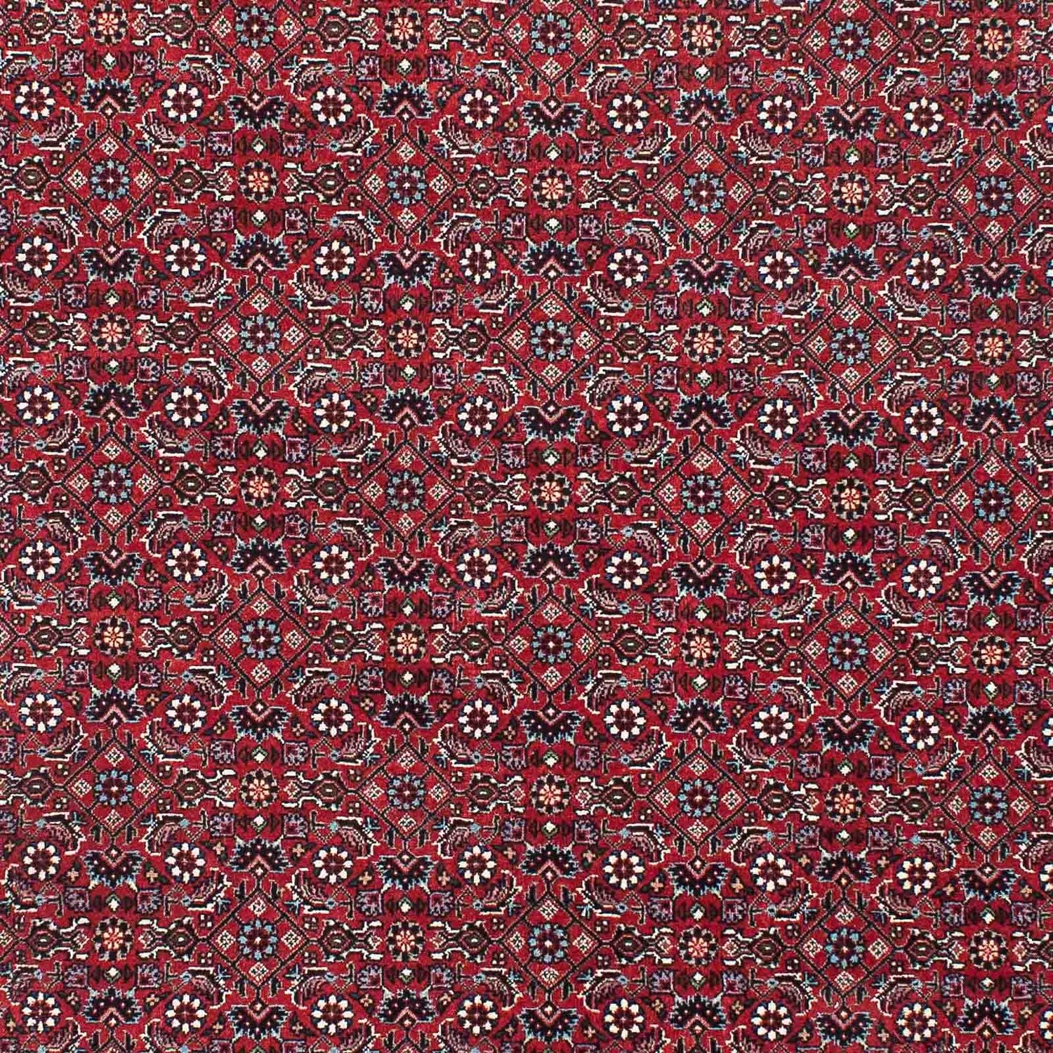 Persisk tæppe - Bijar - 209 x 132 cm - rød