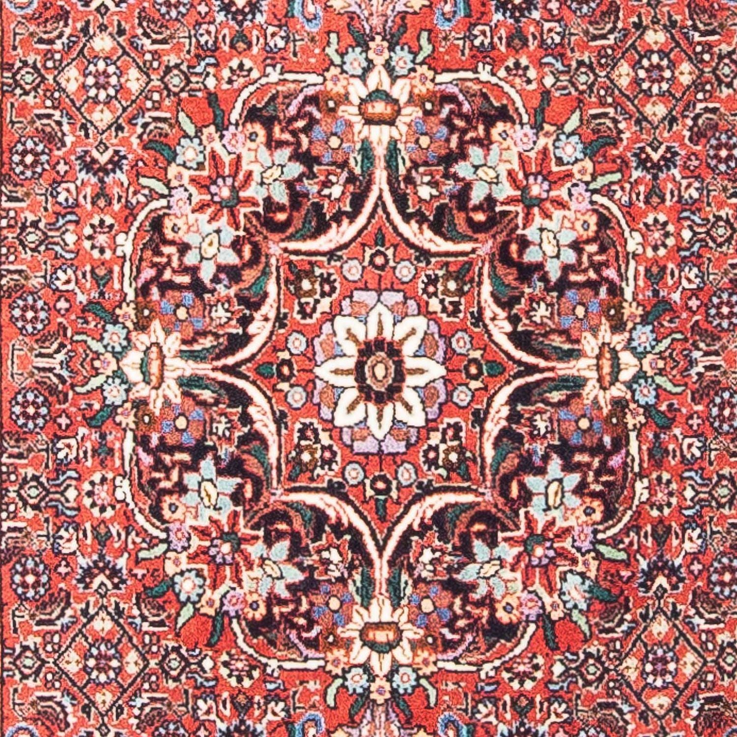 Persisk tæppe - Bijar - 142 x 67 cm - lysrød