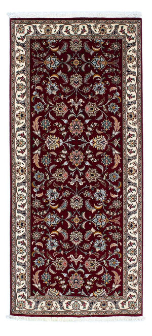 Løber Persisk tæppe - Tabriz - Royal - 197 x 87 cm - mørkerød