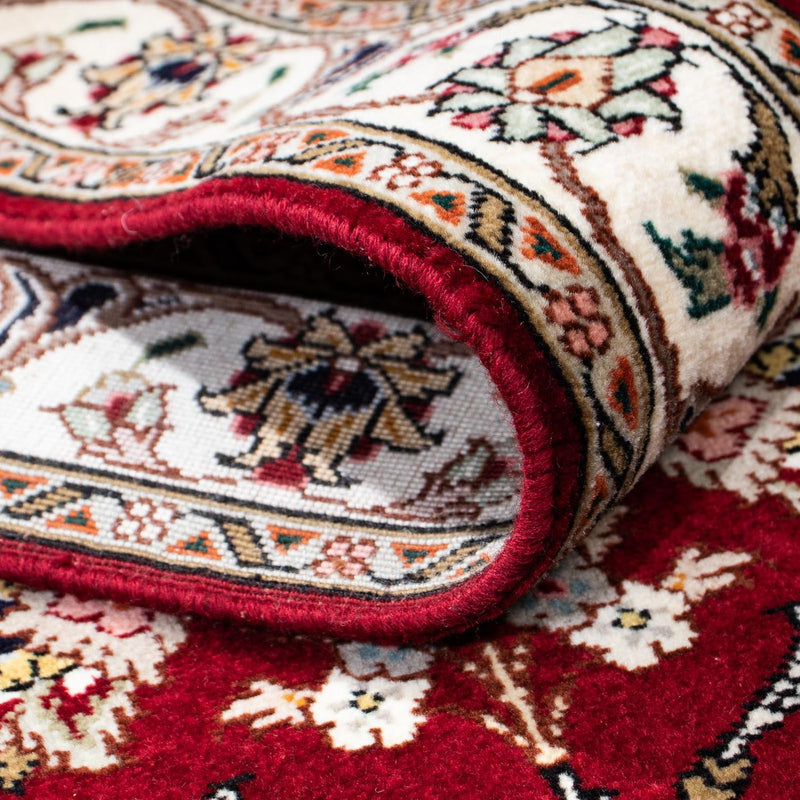 Løber Persisk tæppe - Tabriz - Royal - 197 x 87 cm - mørkerød