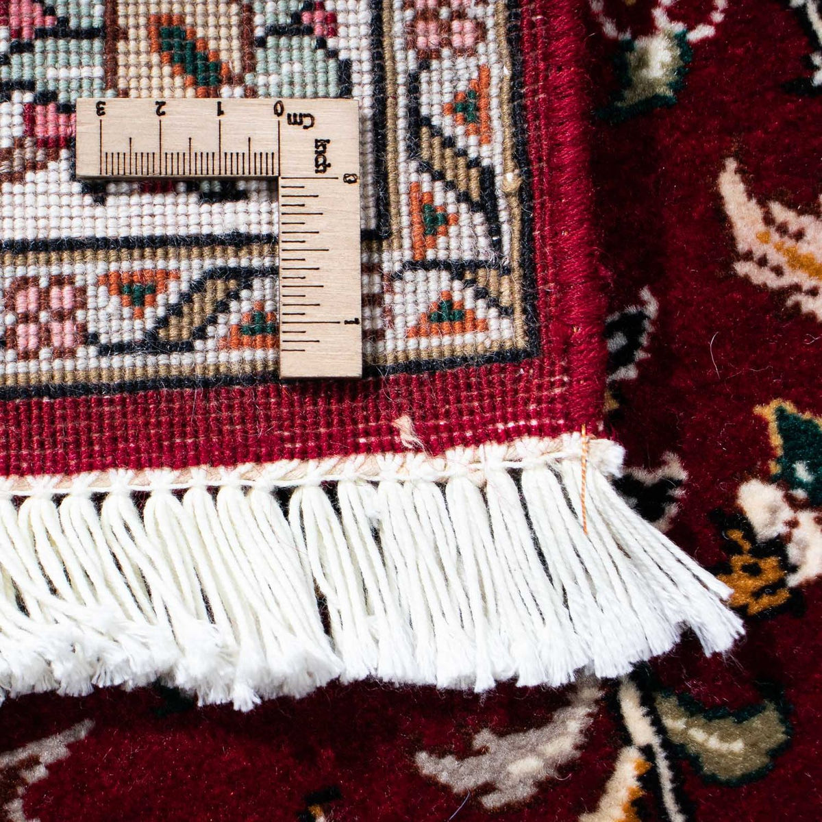 Løber Persisk tæppe - Tabriz - Royal - 197 x 87 cm - mørkerød