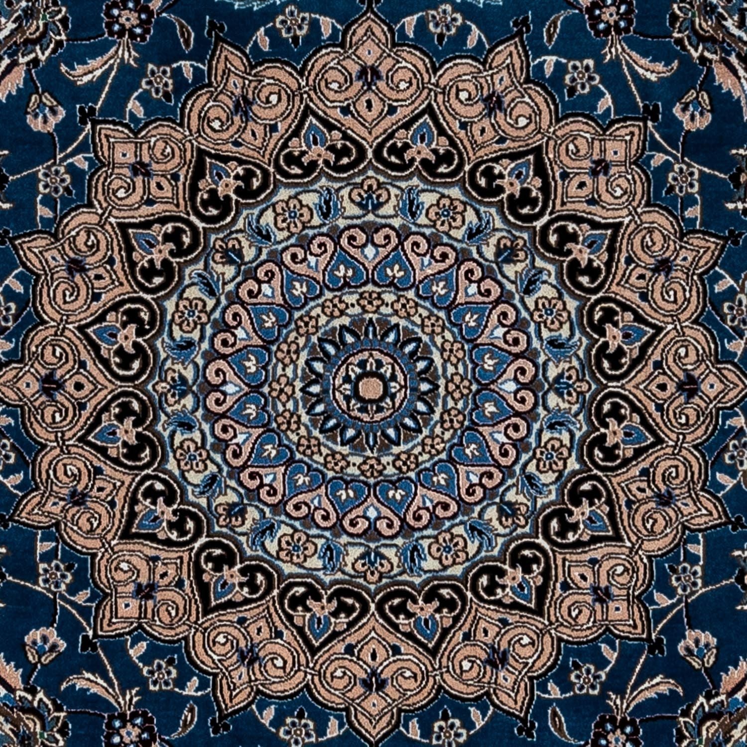 Persisk tæppe - Nain - Royal - 348 x 245 cm - mørkeblå