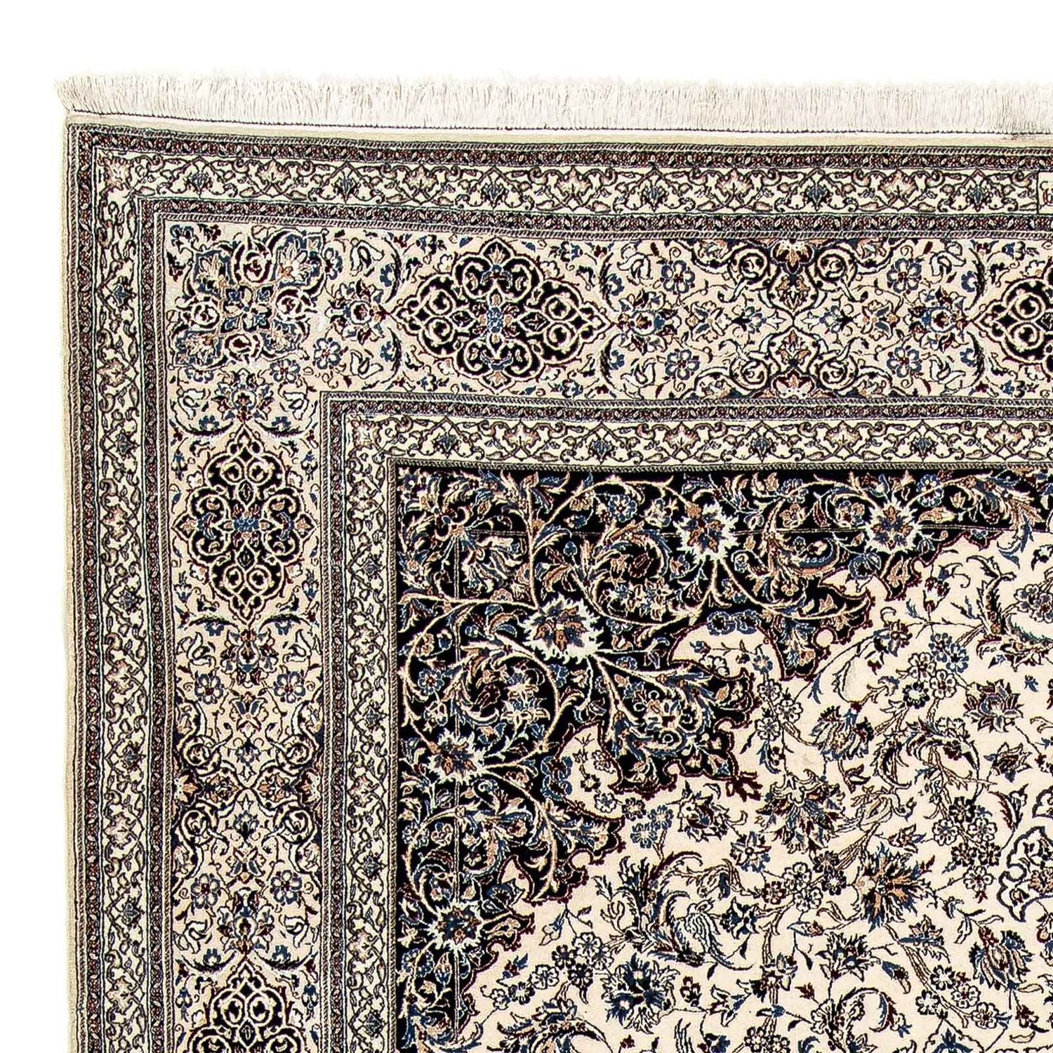 Persisk tæppe - Nain - Premium - 318 x 218 cm - beige