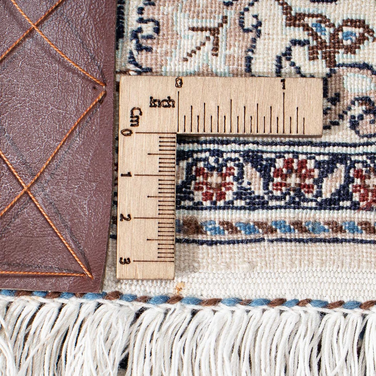 Persisk tæppe - Nain - Premium - 318 x 218 cm - beige