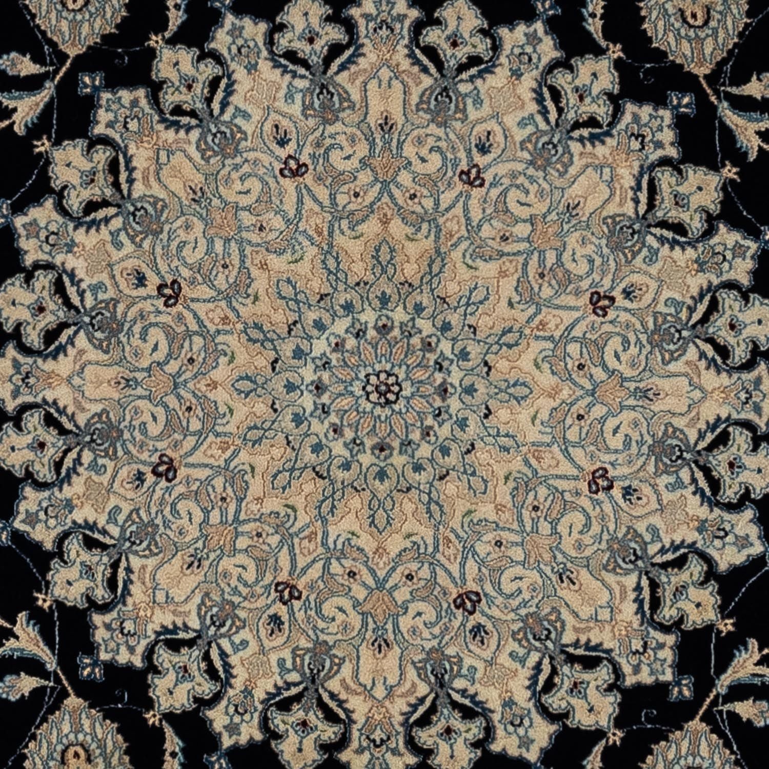Persisk tæppe - Nain - Royal - 344 x 250 cm - sort
