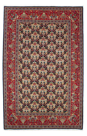 Persisk tæppe - Keshan - 223 x 145 cm - mørkeblå