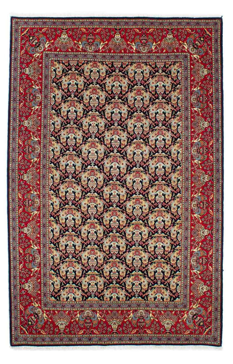 Persisk tæppe - Keshan - 223 x 145 cm - mørkeblå