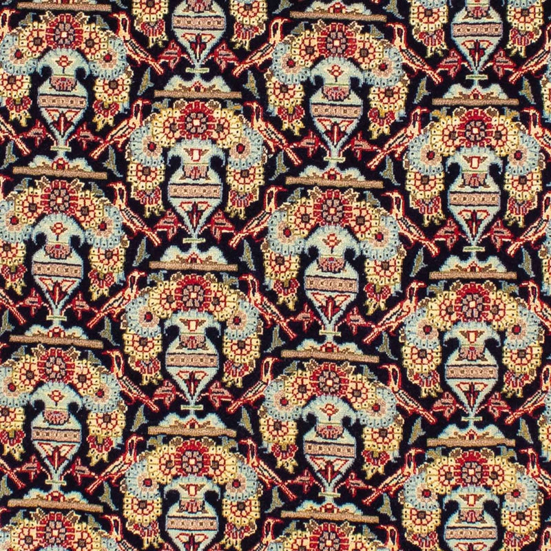 Persisk tæppe - Keshan - 223 x 145 cm - mørkeblå