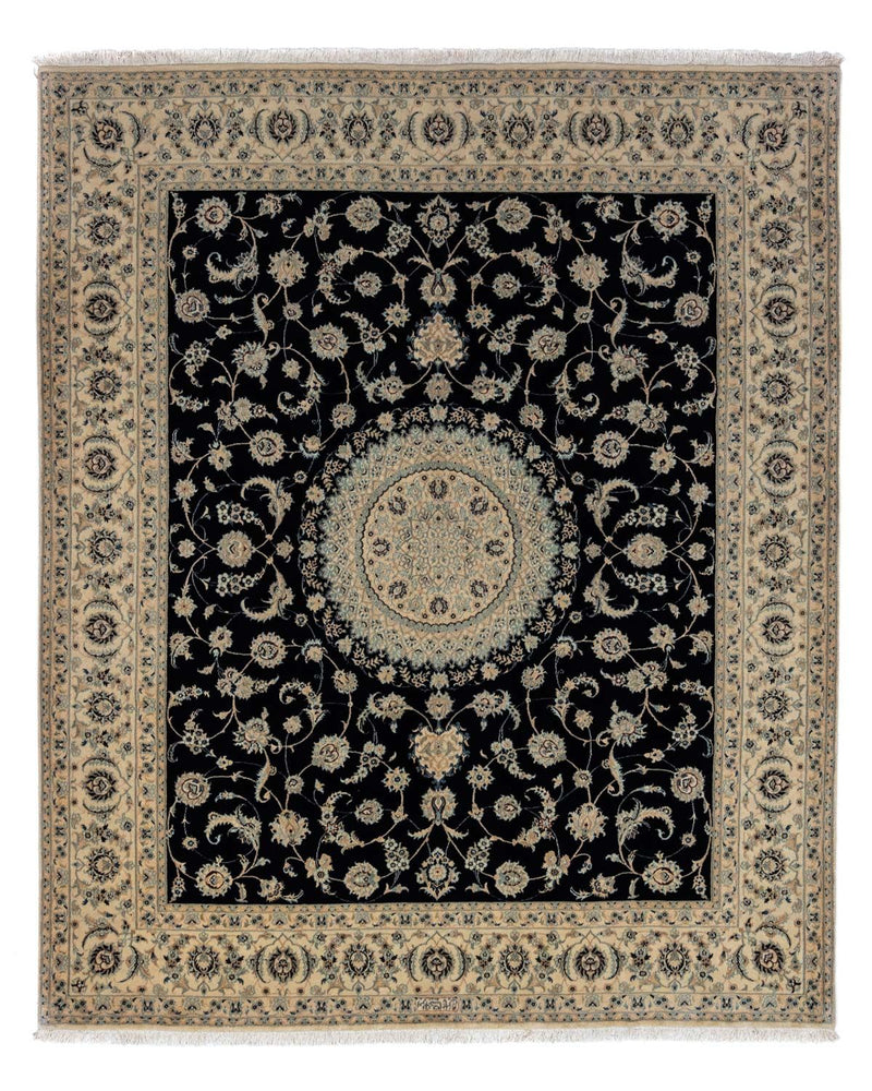 Persisk tæppe - Nain - Royal - 300 x 247 cm - sort