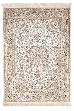 Persisk tæppe - Ghom - 147 x 100 cm - beige