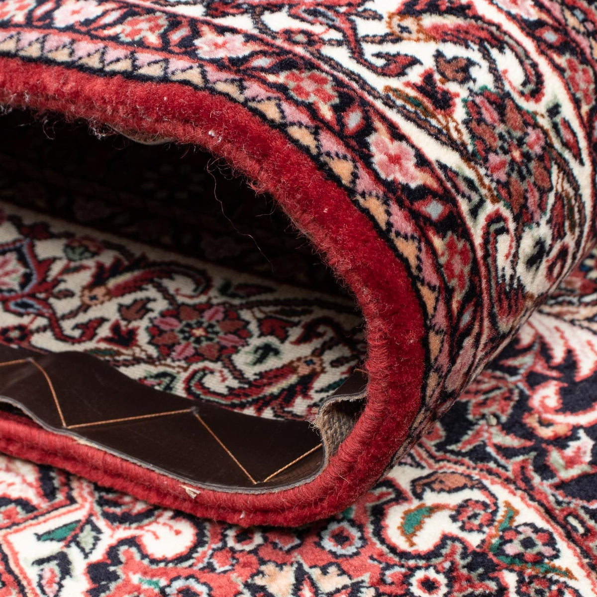 Løber Persisk tæppe - Bijar - 363 x 83 cm - mørkerød