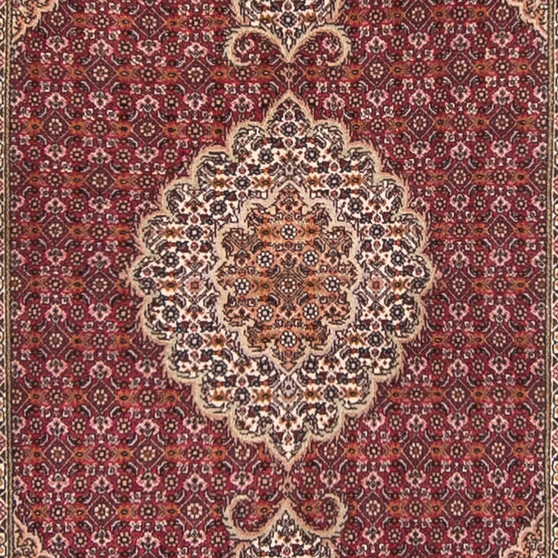 Løber Persisk tæppe - Tabriz - 351 x 83 cm - mørkerød