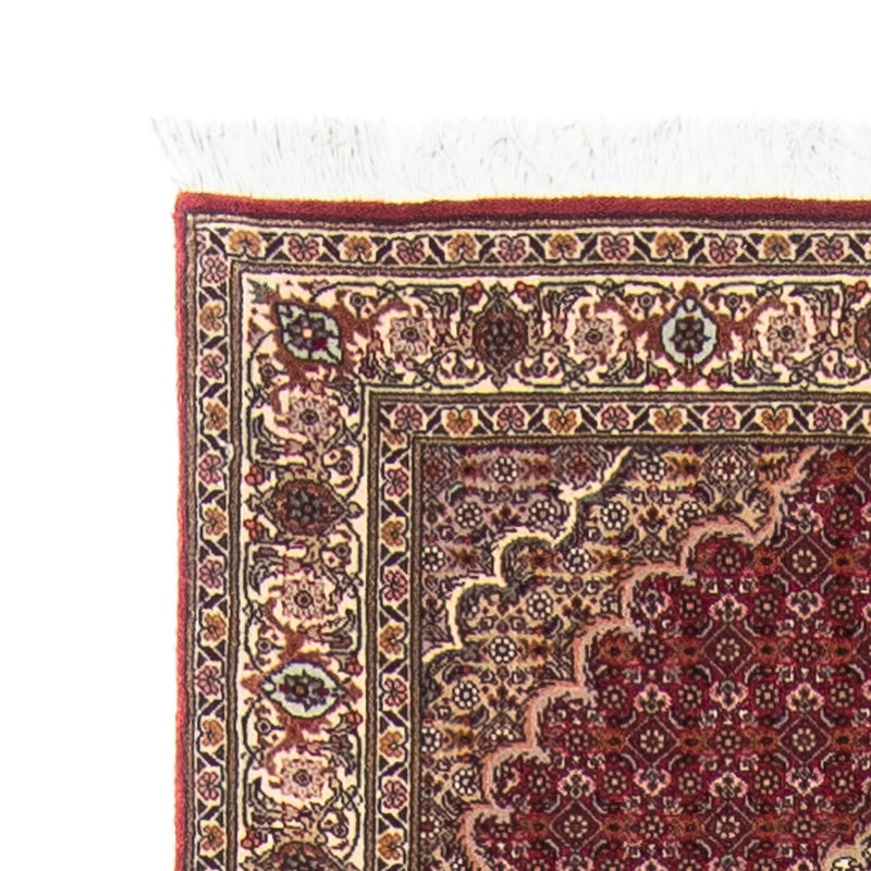 Løber Persisk tæppe - Tabriz - 351 x 83 cm - mørkerød