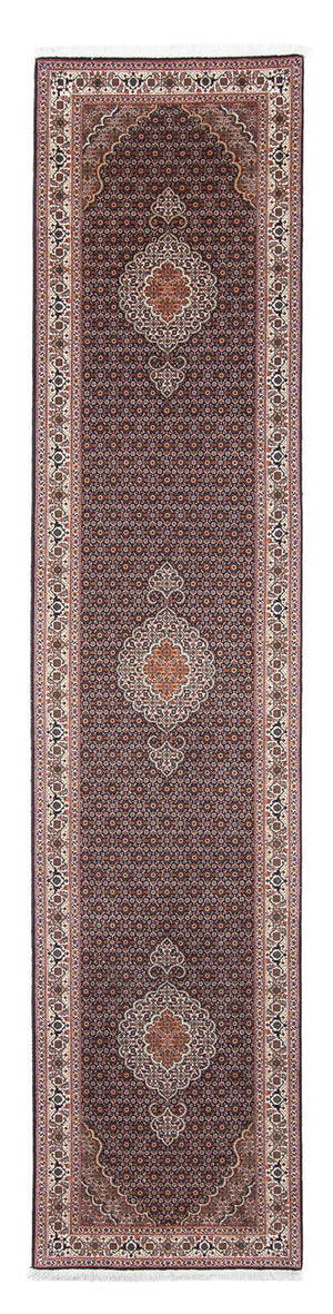 Løber Persisk tæppe - Tabriz - 397 x 81 cm - flerfarvet