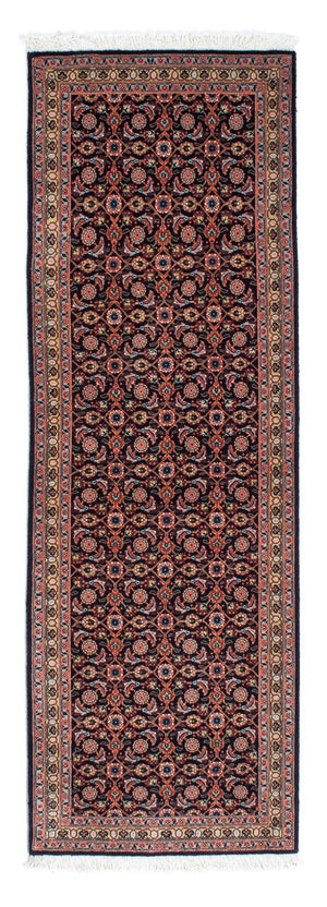 Løber Persisk tæppe - Tabriz - 210 x 75 cm - mørkeblå