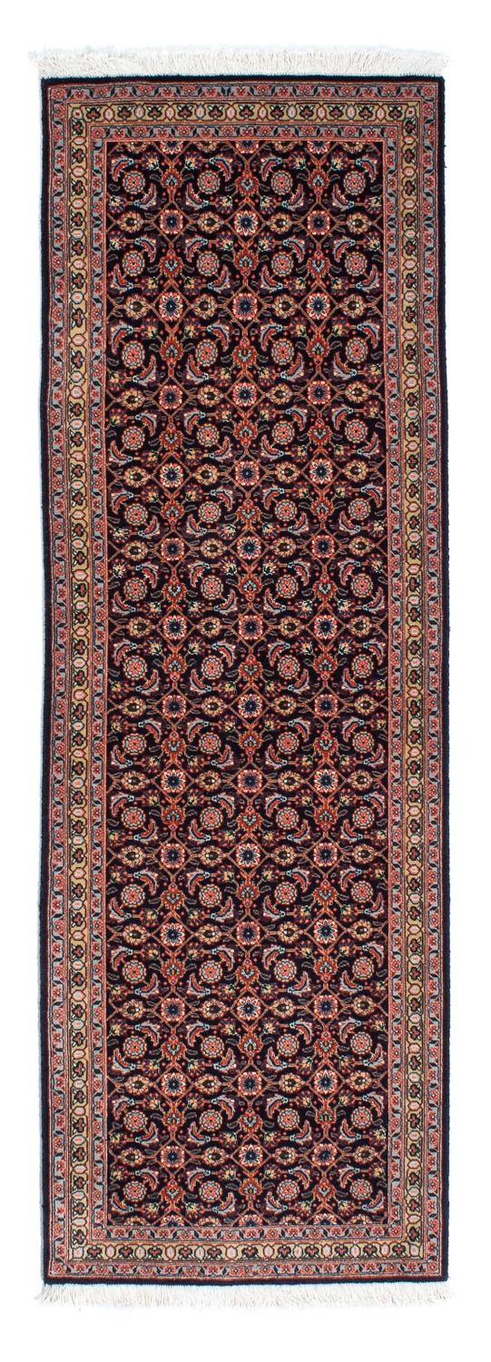 Løber Persisk tæppe - Tabriz - 210 x 75 cm - mørkeblå