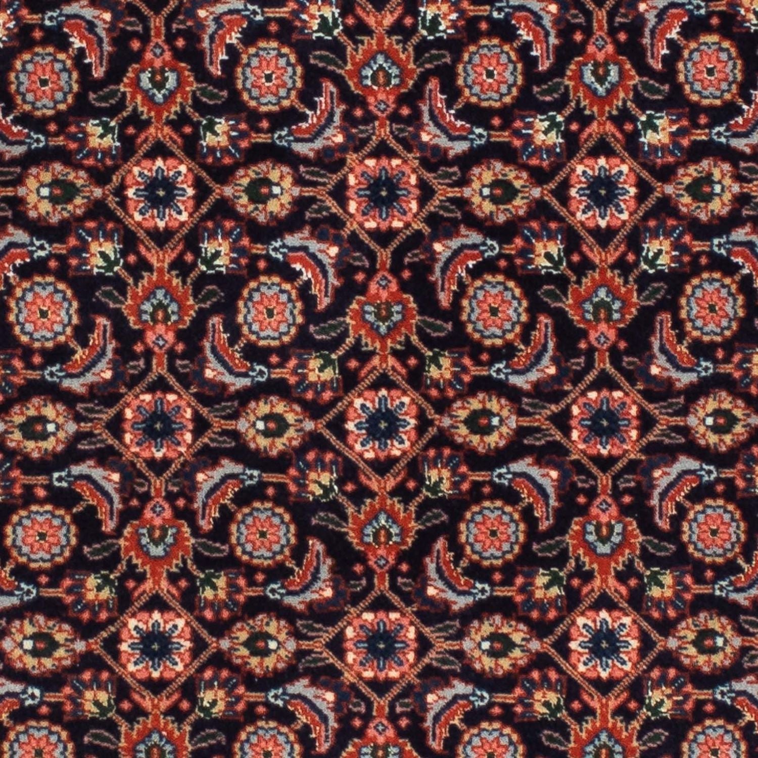 Løber Persisk tæppe - Tabriz - 210 x 75 cm - mørkeblå
