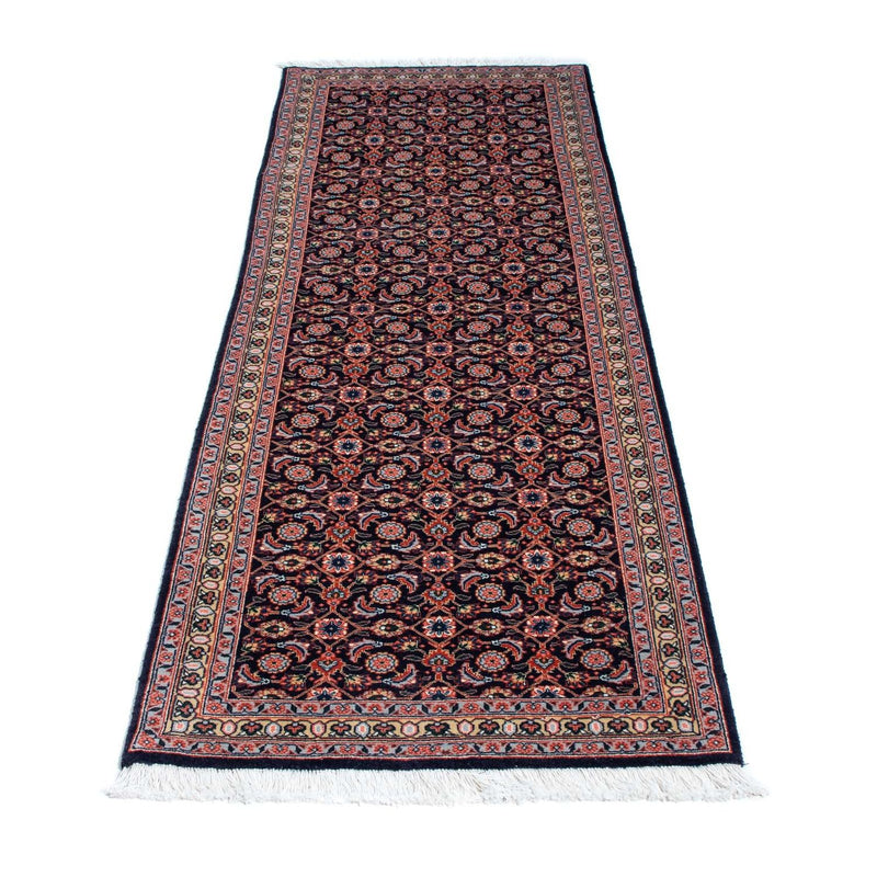 Løber Persisk tæppe - Tabriz - 210 x 75 cm - mørkeblå