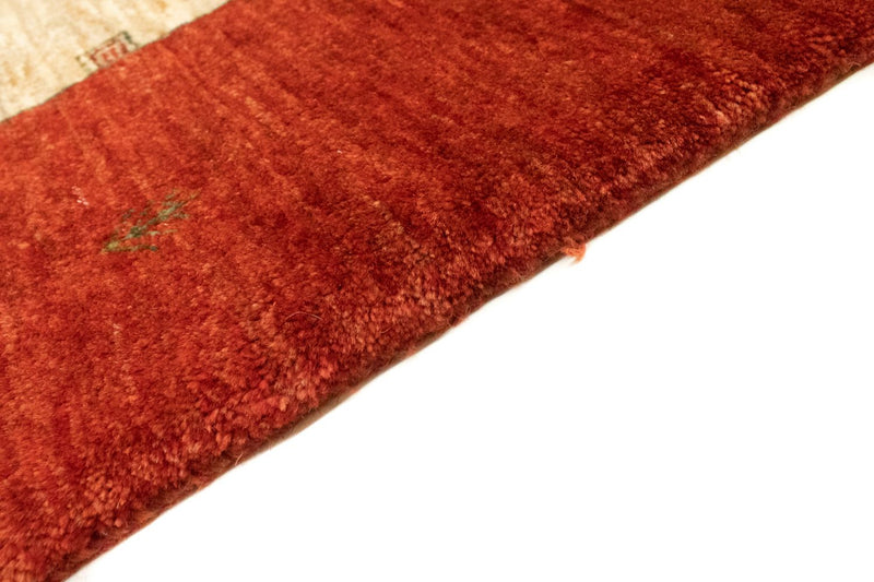 Gabbeh Tæppe - Loribaft Persisk - 215 x 180 cm - rød